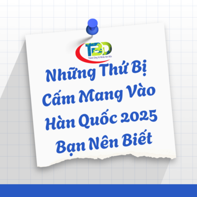 Những Thứ Bị Cấm Mang Vào Hàn Quốc 2025 Bạn Nên Biết